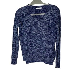 Vans Blue & White Heathered Soft v-neck Sweater  style VN-07GE16